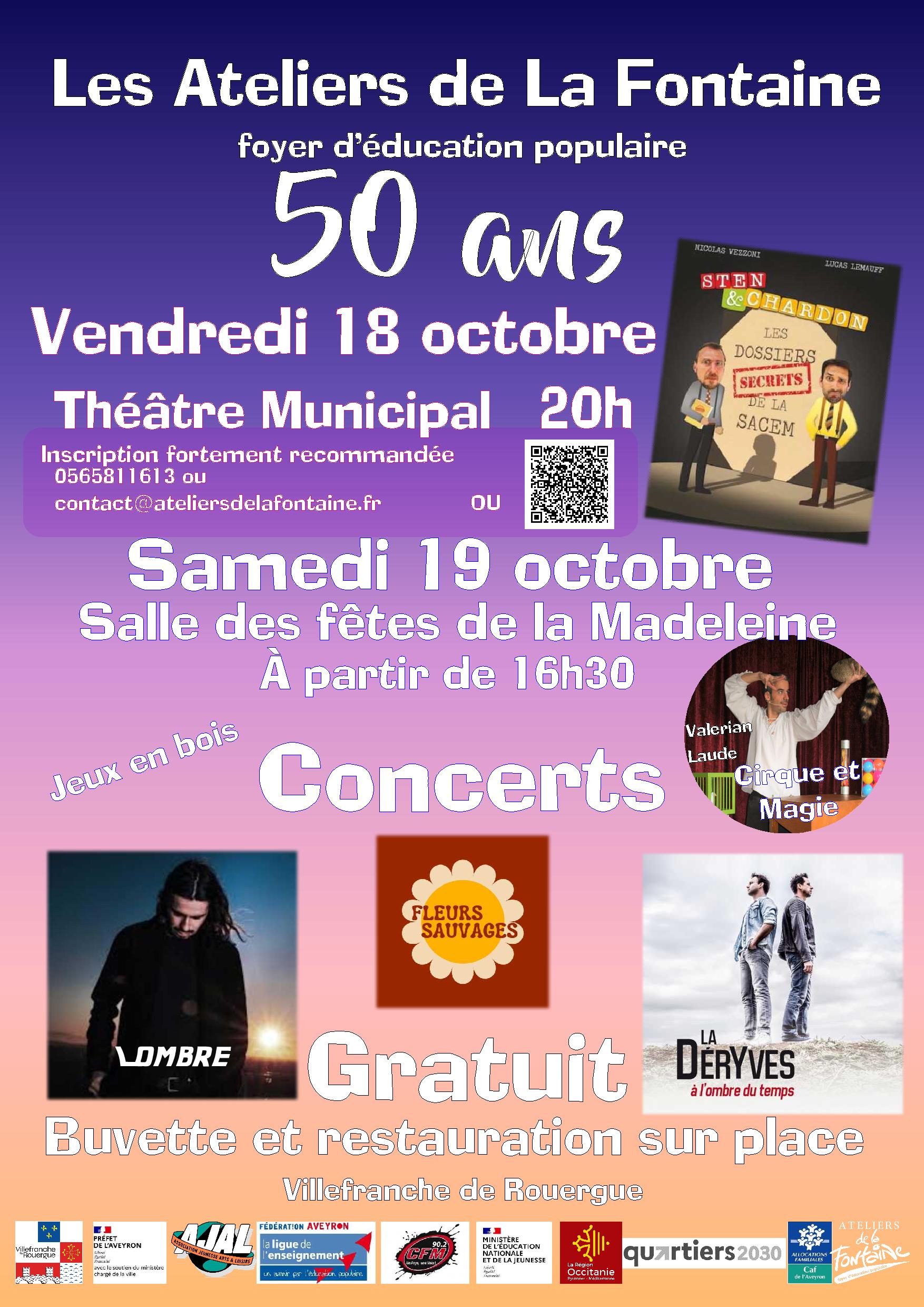 50 ans d'éducation Populaire avec les Ateliers de la Fontaine ...